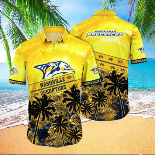 Vintage Aloha NHL Nashville Predators Hawaiian Shirt