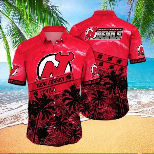 Vintage Aloha NHL New Jersey Devils Hawaiian Shirt