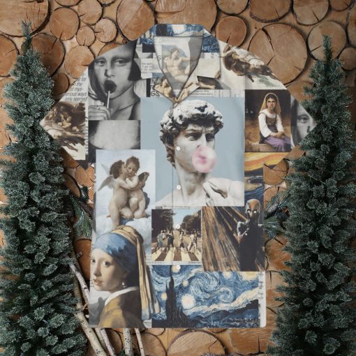 Vintage Art Print Hawaiian Shirt