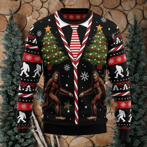 Vintage Bigfoot Ugly Christmas Sweater Thankgiving Gift Men Women