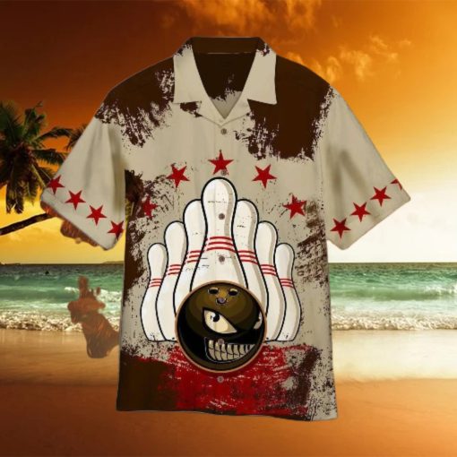 Vintage Bowling Ball Aloha Hawaiian Shirt