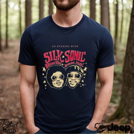 Vintage Bruno Mars Planet Merch, An Evening With Silk Sonic Bruno Mars Anderson Paak Sweatshirt