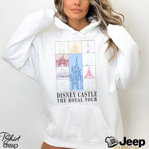 Vintage Disney Castle The Royal Tour Shirt Princess Wdw Disneyland Girl Trip Concert Music