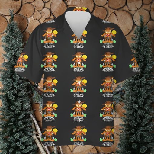 Vintage Garfield Cowboy Heaven Hawaiians Shirt