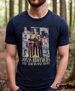 Vintage Jonas Brothers Tour Shirt 2 Sides Jonas Brothers Shirt Jonas Brothers Merch Five Albums One Night Tour Music Tour T Shirt