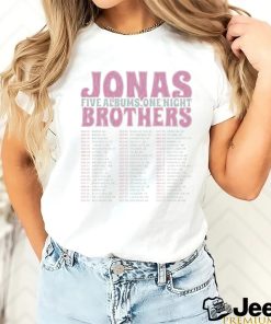 Vintage Jonas Brothers Tshirt Jonas Brothers Houston 2023 Jonas Brothers 5 Albums One Night Setlist Jonas Brothers Pittsburgh 2023 Jonas Brothers shirts