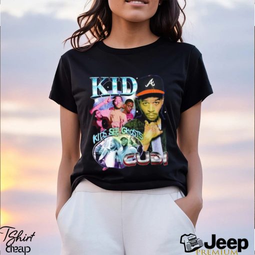 Vintage Kid Cudi Kids See Ghosts Album Rap T Shirt