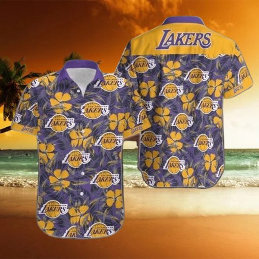 Vintage Los Angeles Lakers Hawaiian Shirt Basketball NBA hawaiian shirt