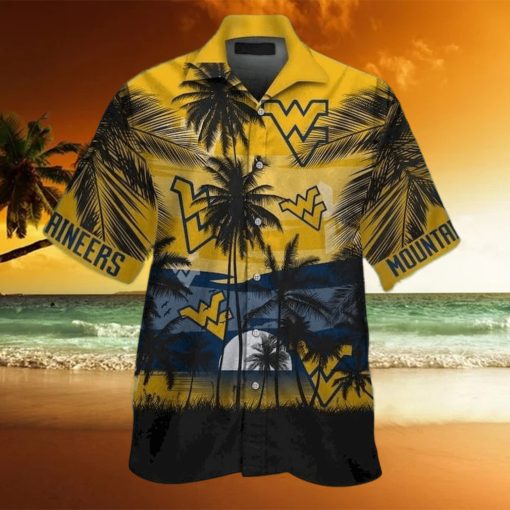 Vintage NCAA West Virginia Mountaineers WVU Hawaiian Shirt Gift For Beach Vacation