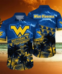 Vintage NCAA West Virginia Mountaineers WVU Hawaiian Shirt Palm Trees