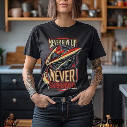 Vintage Never Surrender Quote Retro shirt