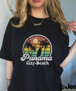 Vintage Panama City Beach Florida Surfing Retro Surf Gift shirt