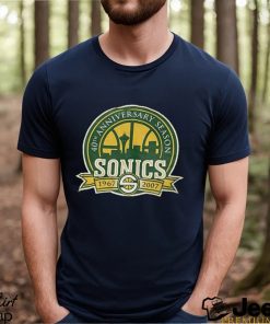 Vintage Seattle Sonics 40th Anniversary T Shirt