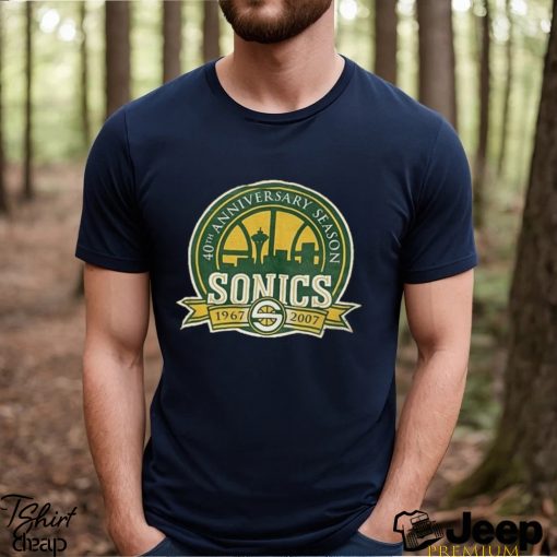 Vintage Seattle Sonics 40th Anniversary T Shirt