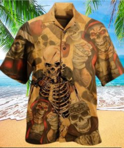 Vintage Skull Boxing King Hawaiian Aloha Shirt