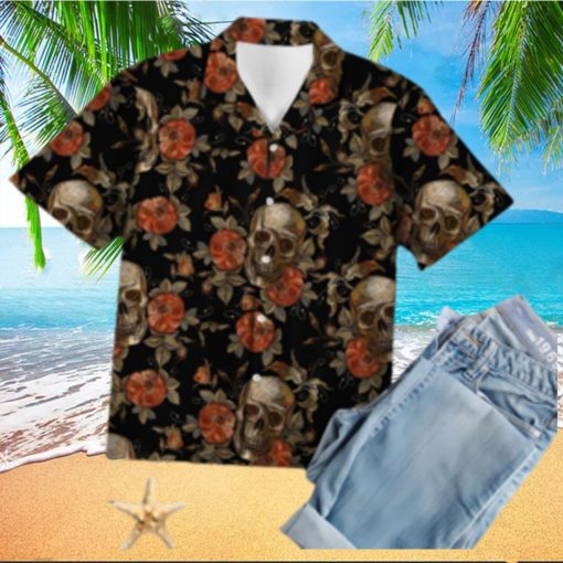 Vintage Skull Hawaiian Shirt