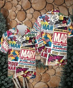 Vintage Superhero Funny Hawaiian Shirt, Spiderman Aloha Vibe Shirt