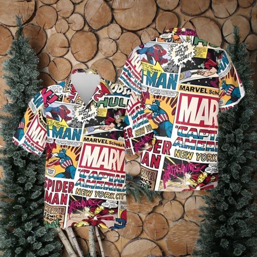 Vintage Superhero Funny Hawaiian Shirt, Spiderman Aloha Vibe Shirt