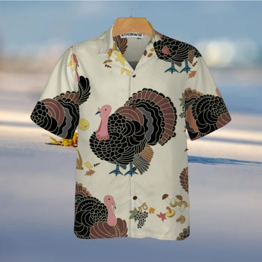 Vintage Turkey Thanksgiving Hawaiian Shirt, Thanksgiving Gobble Shirt