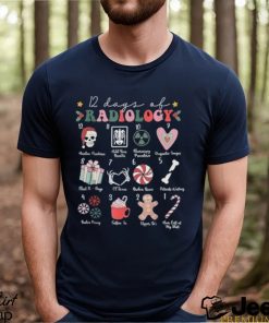 Vintage christmas 12 days of radiology x ray funny christmas t shirt