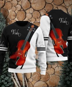 Violin Music Ugly Christmas Sweater Unique Gift