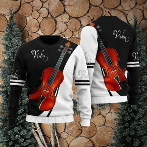 Violin Music Ugly Christmas Sweater Unique Gift