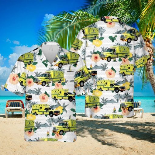 Virginia Metropolitan Washington Airports Authority Fire and Rescue Department Hawaiian Shirt Summner Vacation Shirt