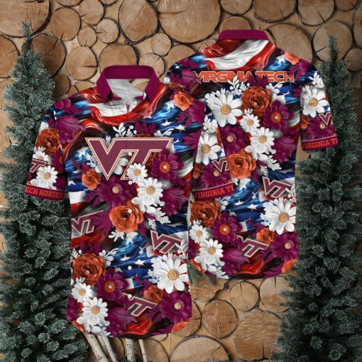 Virginia Tech Hokies NCAA1 Hawaii Shirt Independence Day