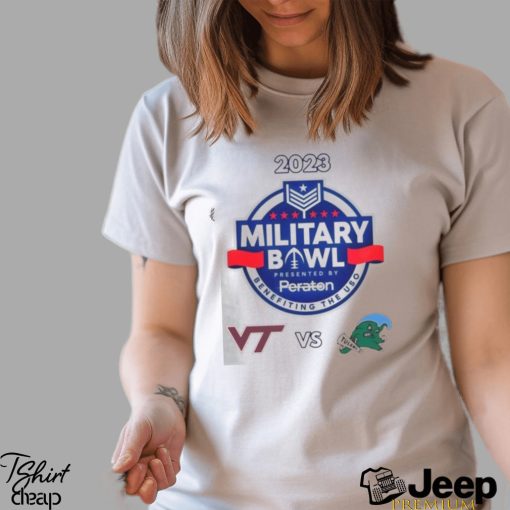 Virginia Tech Tulane Green Wave T Shirt Military Bowl