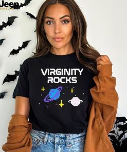 Virginity rocks pixel space shirt