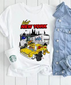 Visit New York cartoon art shirt