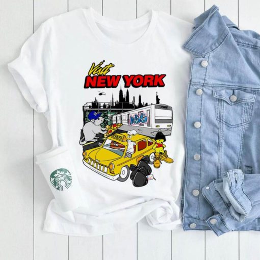 Visit New York cartoon art shirt