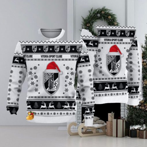 Vitória Sport Clube Liga Portugal 3D Ugly Christmas Sweaters Snow Flowers Christmas Tree For Fans Gift