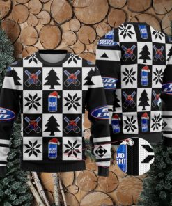 Bud Light Funny Beer Ugly Christmas Sweater Black Gift For Men And Women