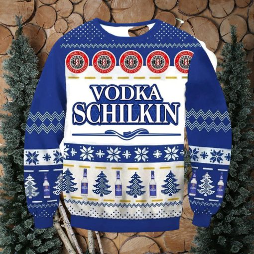 Vodka Schilkin Ugly Christmas Sweater, Gift for Christmas Holiday