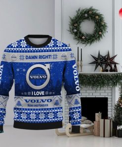 Volvo Car Lovers Knitted Christmas Sweater AOP Gift For Men And Women