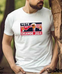 Vote orange Jesus Donald Trump 2024 USA president shirt