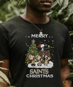 New Orleans Saints Snoopy Family Christmas Shirt