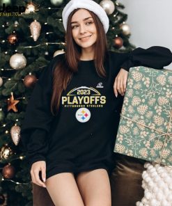 Official 2023 2024 NFL playoffs Pittsburgh Steelers logo T shirt