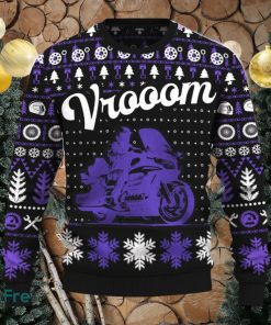 Vrooom Gold Wing Ugly Christmas Sweater New Pattern Motorcross Holidays Gift Fans