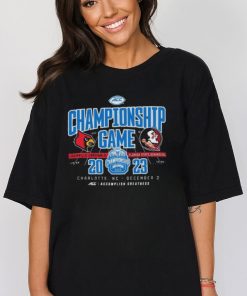 Official charlotte, NC 2023 ACC Championship Game Louisville Cardinals vs Florida State Seminoles Shirt