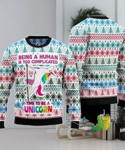 Be A Unicorn Ugly Christmas Sweater AOP All Over Printed Sweater