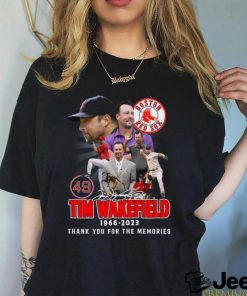 Tim Wakefield Boston Red Sox 1966 – 2023 Thank You For The Memories T Shirt