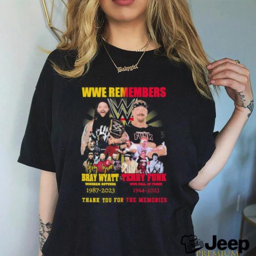 WWE Remembers Bray Wyatt Windham Rotunda And Terry Funk WWE Hall Of Famer 2023 Memories Shirt