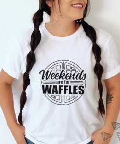 Waffle Weekends Are For Waffles Funny Vintage Breakfast T Shirt