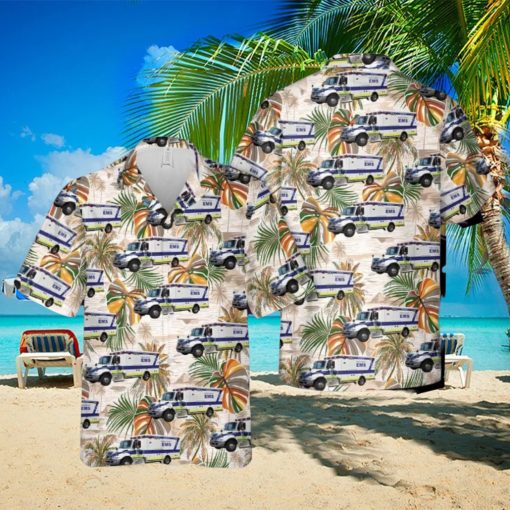 Wake County EMS North Carolina Aloha Hawaiian Shirt Men And Women Beach Shirt