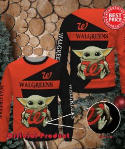 Walgreens Baby Yoda With Logo Ugly Christmas Sweater