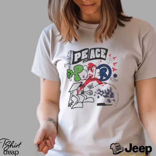 Walker kessler wearing peace power shirt