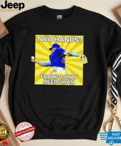 Wander Franco Tampa Bay Rays Two hands Franco only needs Wan shirt