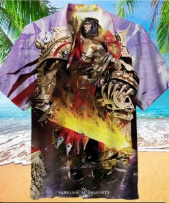 Warhammer 40K Emperor of Mankind 3D Hawaiian Shirt